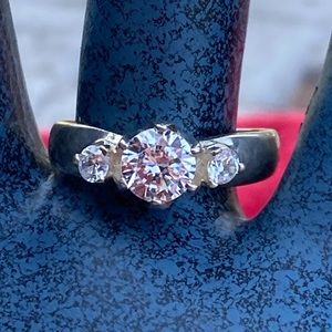 AAA CZ .925 Engagement ring size 7.5
